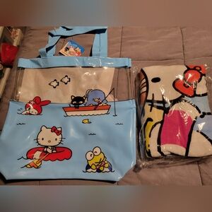 Sanrio Hello Kitty Tote Bag and Beach Towel NEW Loot Crate Exclusive